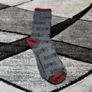 AC/DC 2017 GRAY & MAROON LOGO CREW-SOCKS